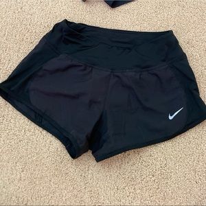 black nike shorts